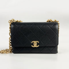 Chanel 21B Seasonal Flap Caviar Black (Microchip)