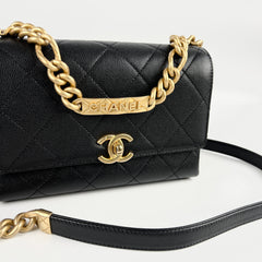 Chanel 21B Seasonal Flap Caviar Black (Microchip)