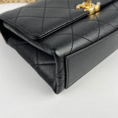 Chanel 21B Seasonal Flap Caviar Black (Microchip)