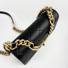 Chanel 21B Seasonal Flap Caviar Black (Microchip)