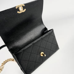 Chanel 21B Seasonal Flap Caviar Black (Microchip)