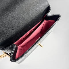 Chanel 21B Seasonal Flap Caviar Black (Microchip)