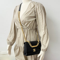 Chanel 21B Seasonal Flap Caviar Black (Microchip)