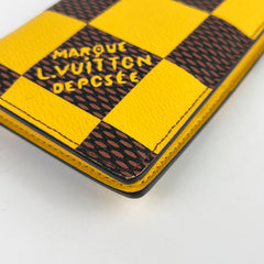 Louis Vuitton Brazza Long Wallet Damier Pop