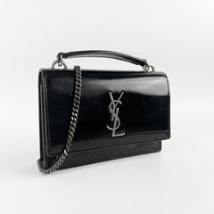 Saint Laurent Mini Sunset Patent Black