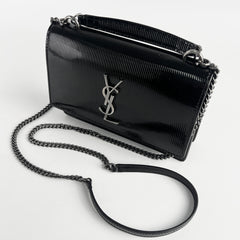 Saint Laurent Mini Sunset Patent Black