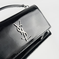 Saint Laurent Mini Sunset Patent Black