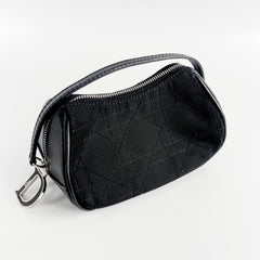 Christian Dior Cannage Canvas Clutch Black