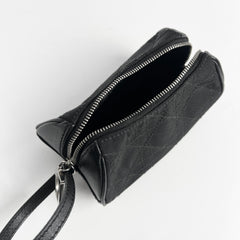 Christian Dior Cannage Canvas Clutch Black