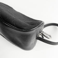 Christian Dior Cannage Canvas Clutch Black