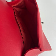 Chanel Boy Old Medium Chevron Lambskin Red - 22 Series