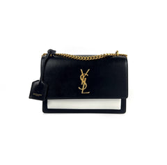 Saint Laurent Sunset Small Black/White
