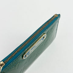 Louis Vuitton Green Pochette Cles Vernis Leather