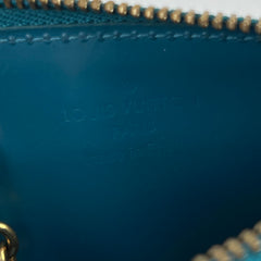 Louis Vuitton Green Pochette Cles Vernis Leather