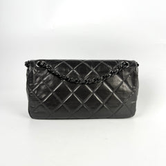 Chanel Calfskin Quilted Chain Me Flap Dark Grey