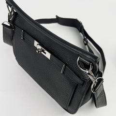 Hermes Jysiere Clemence Noir O Square Stamp 2011