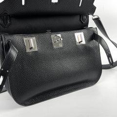 Hermes Jysiere Clemence Noir O Square Stamp 2011