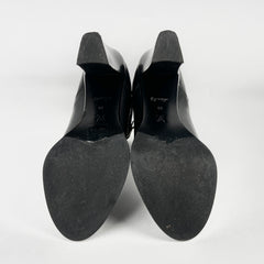 Louis Vuitton Leather Ankle Boots Black Size 39