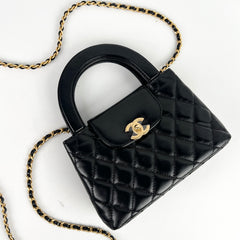 Chanel Mini Kelly Bag Black Calfskin GHW