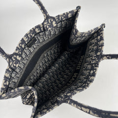 Dior Medium Book Tote Oblique Navy