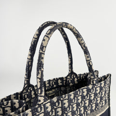 Dior Medium Book Tote Oblique Navy