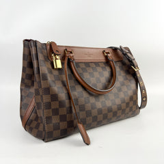 Louis Vuitton Greenwich Top Handle Shoulder Bag Damier Ebene