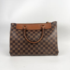 Louis Vuitton Greenwich Top Handle Shoulder Bag Damier Ebene