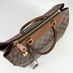 Louis Vuitton Greenwich Top Handle Shoulder Bag Damier Ebene