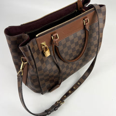 Louis Vuitton Greenwich Top Handle Shoulder Bag Damier Ebene