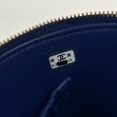 Chanel Blue Tweed Afternoon Tea Top Handle Vanity Case