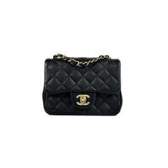 Chanel Caviar Square Mini Black 24 Series