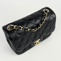 Chanel Caviar Square Mini Black 24 Series