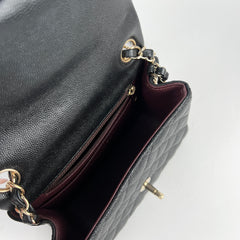 Chanel Caviar Square Mini Black 24 Series