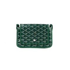 Goyard Green Goyardine Plumet Pocket Wallet Crossbody Bag