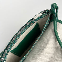 Goyard Green Goyardine Plumet Pocket Wallet Crossbody Bag