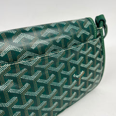 Goyard Green Goyardine Plumet Pocket Wallet Crossbody Bag
