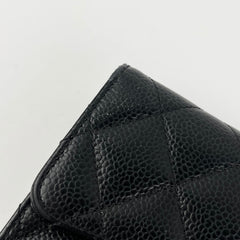 Chanel Long Black Caviar Wallet