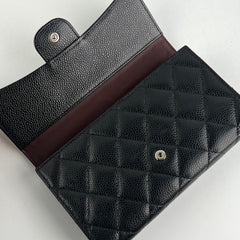 Chanel Long Black Caviar Wallet