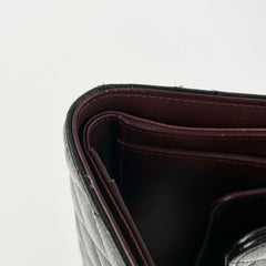 Chanel Long Black Caviar Wallet