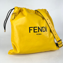 Fendi Yellow Lambskin Tote