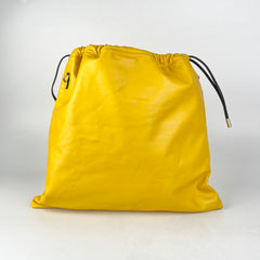 Fendi Yellow Lambskin Tote