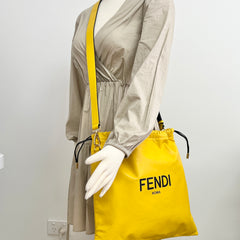 Fendi Yellow Lambskin Tote