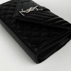 Saint Laurent Envelope Flap Small Black