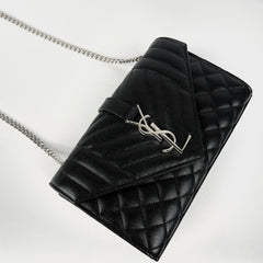 Saint Laurent Envelope Flap Small Black