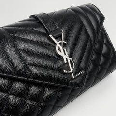Saint Laurent Envelope Flap Small Black