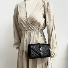 Saint Laurent Envelope Flap Small Black