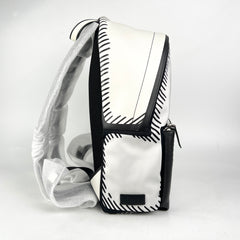 Fendi White Canvas/Leather Backpack
