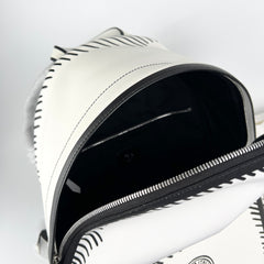 Fendi White Canvas/Leather Backpack