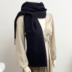 Hermes Reverse Cashmere Scarf Camel/Marine