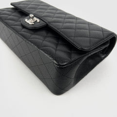 Chanel Classic Flap Medium/Large M/L Caviar Black - Series 11